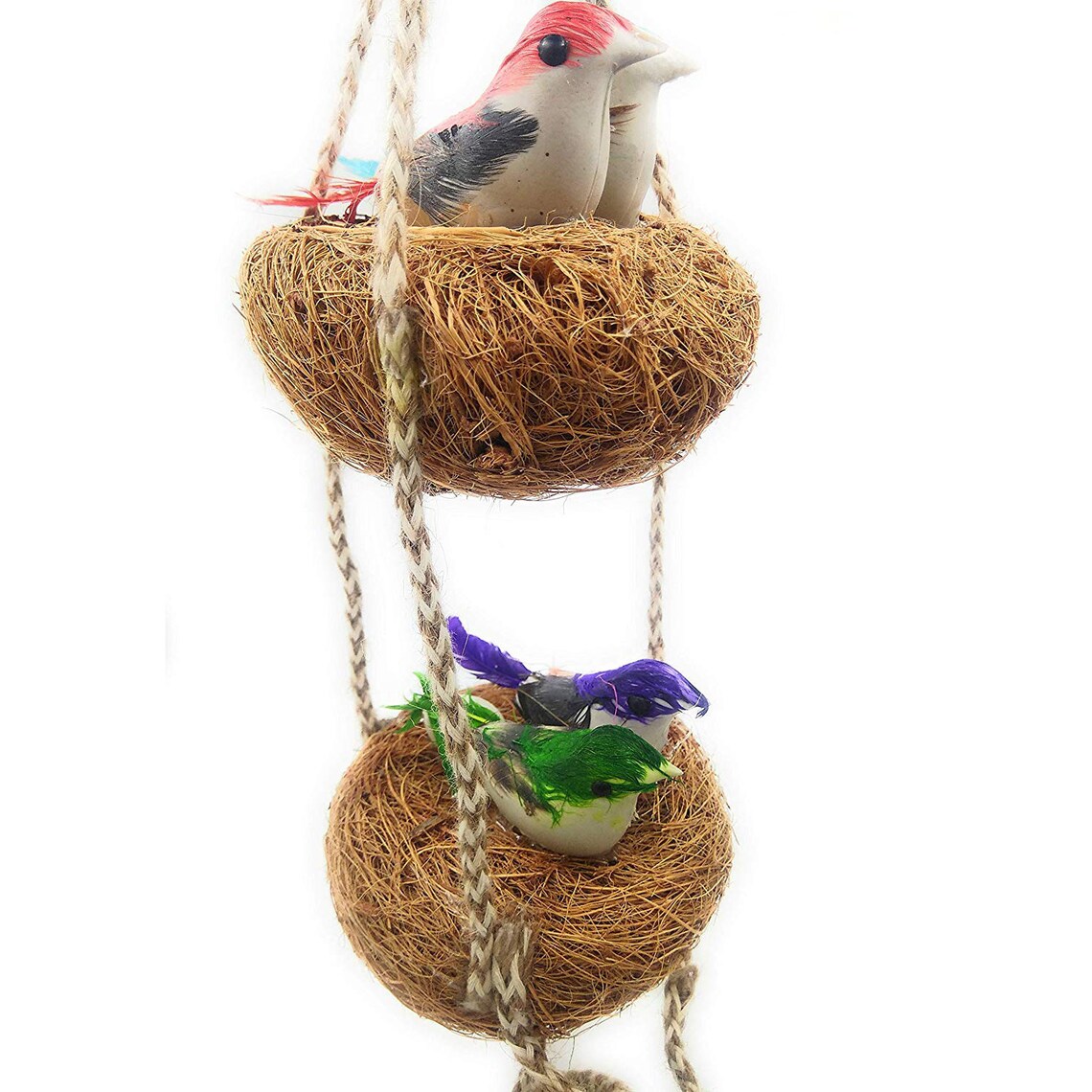 Decorative Artificial Birds Nest Hanging Made of Natural Grass Etsy