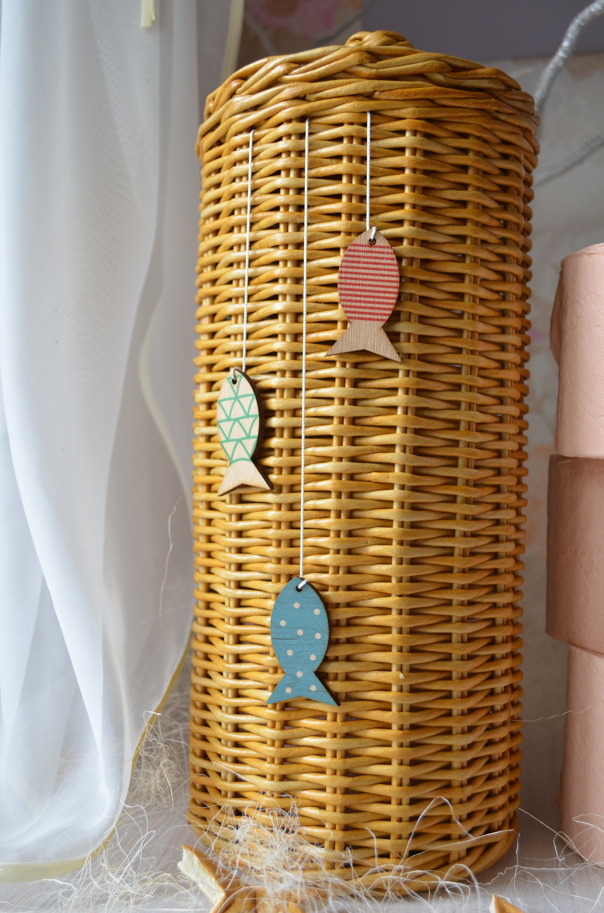 TEHEO 45L Toilettenpapier-Korb Mit Deckel - Stylischer Vorratsbehälter Für 24 Rollen