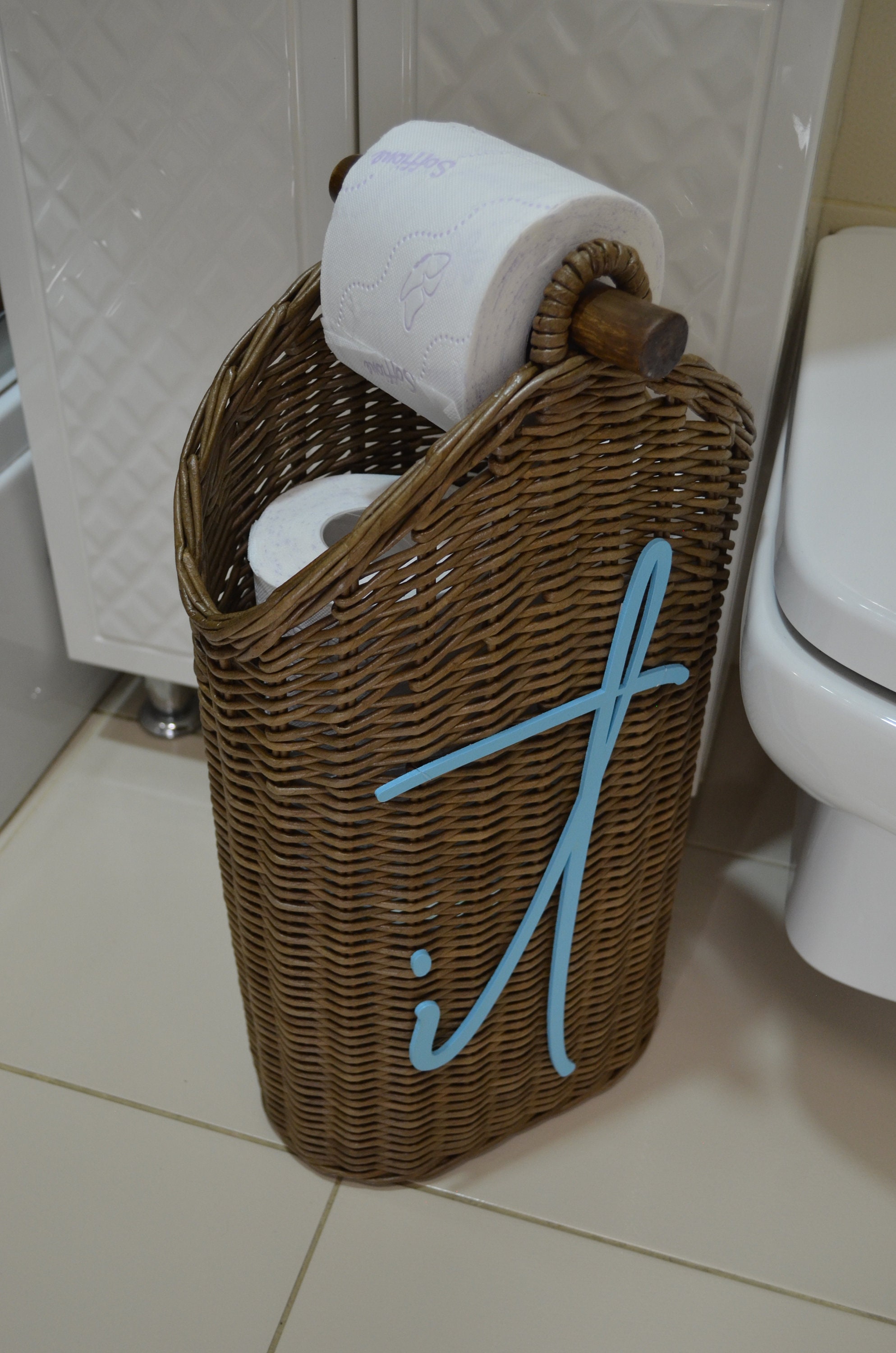 Toilet paper holder basket deals