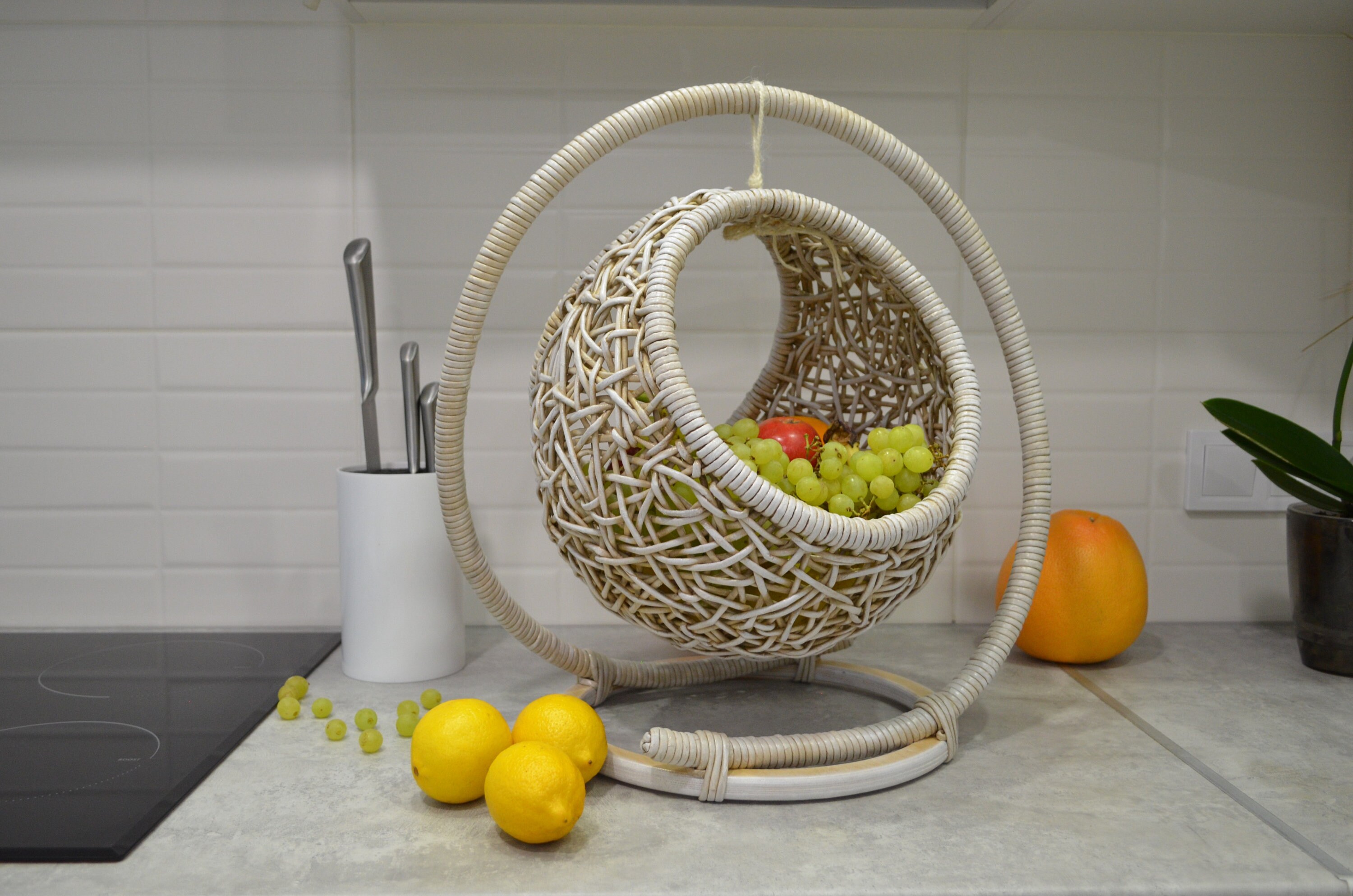 Obst Aufbewahrung Korb Obsthalter Wicker ObstKorb hängen | Etsy