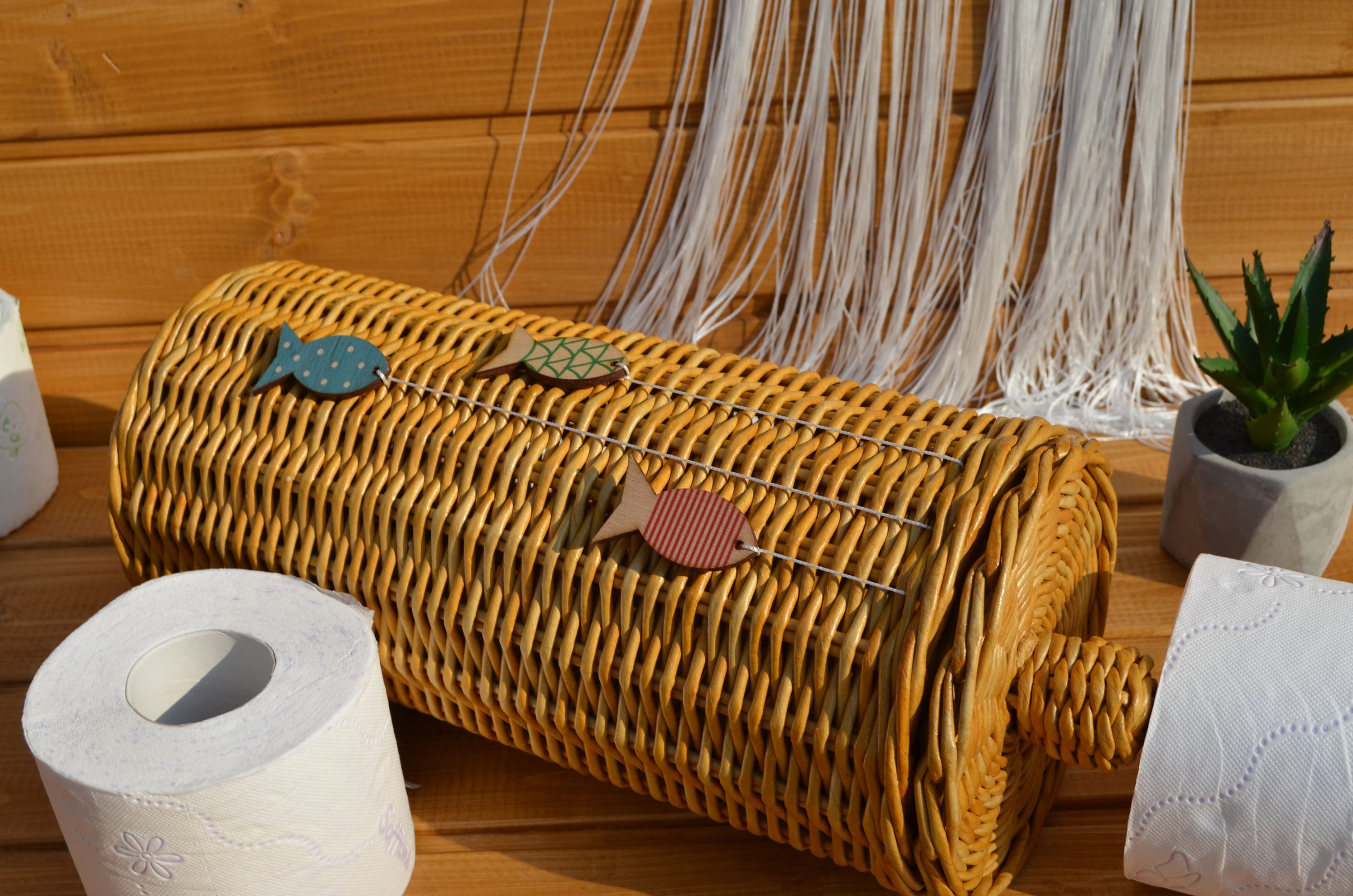 Toilettenpapierhalter Aus Weidengeflecht Mit Deckel – Stylisher & Praktischer Aufbewahrungskorb Für Bis Zu 4 Rollen + Ablage