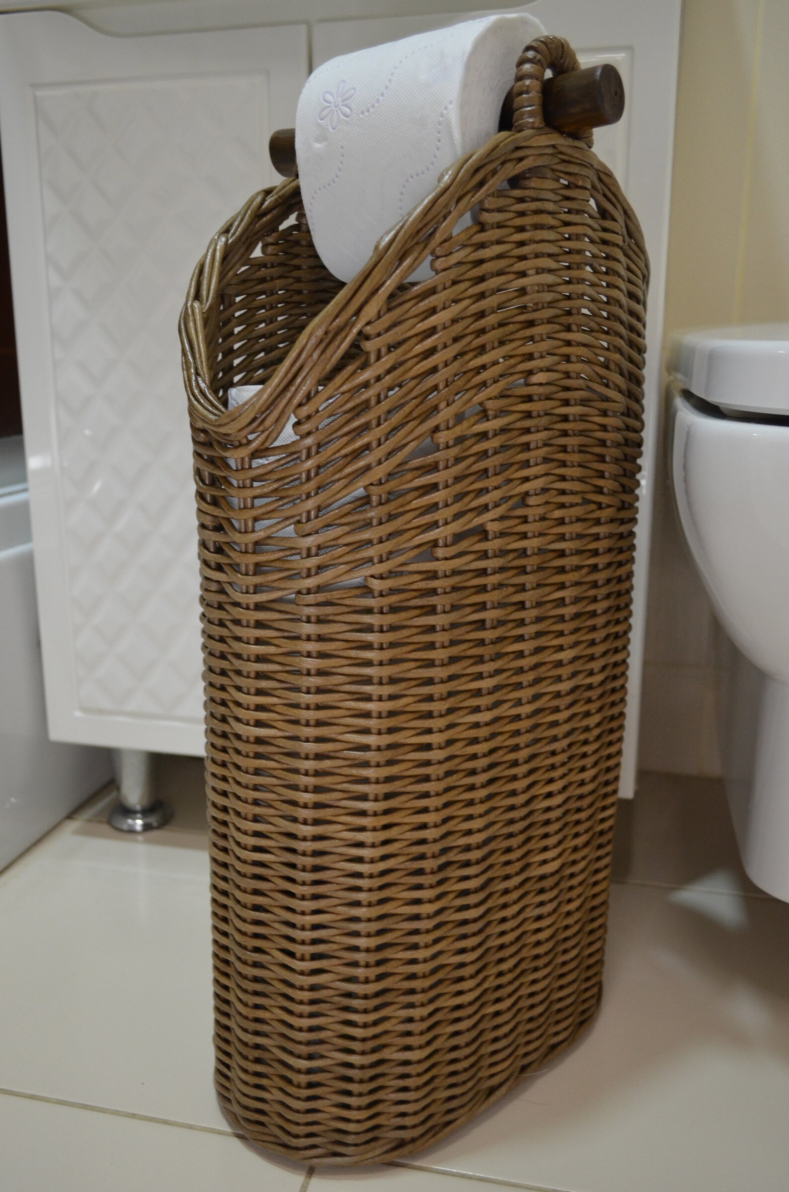 Toilet Paper Basket Spare Roll Holder Toilet Storage Toilet Etsy