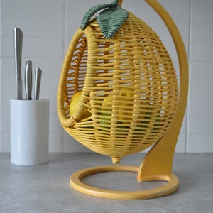 Hanging Basket for Storing Fruits Fruit Basket in the Shape of a Lemon ...