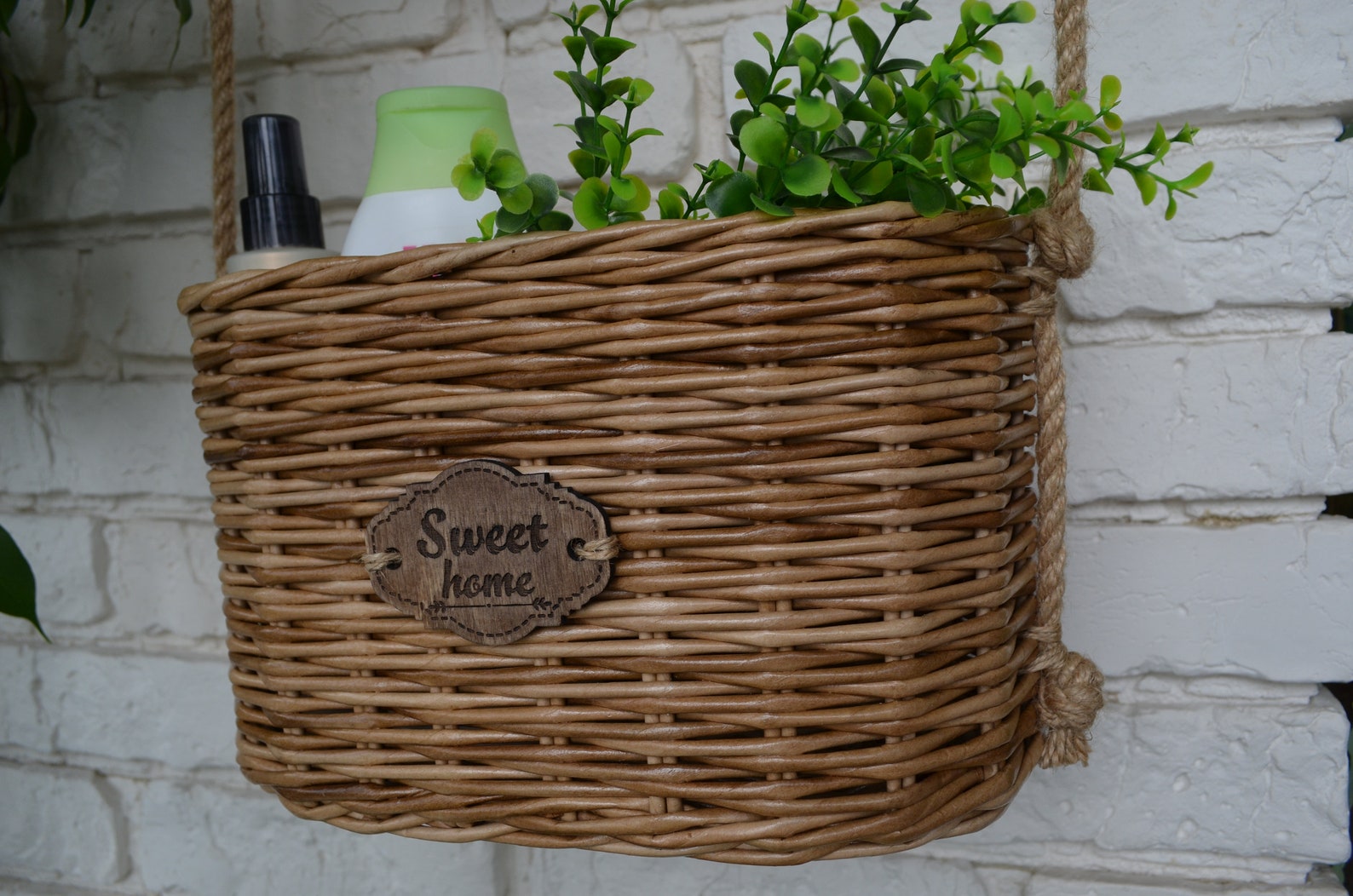 Hanging Basket for Storing Toilet Paper Wall Hanging Basket Etsy
