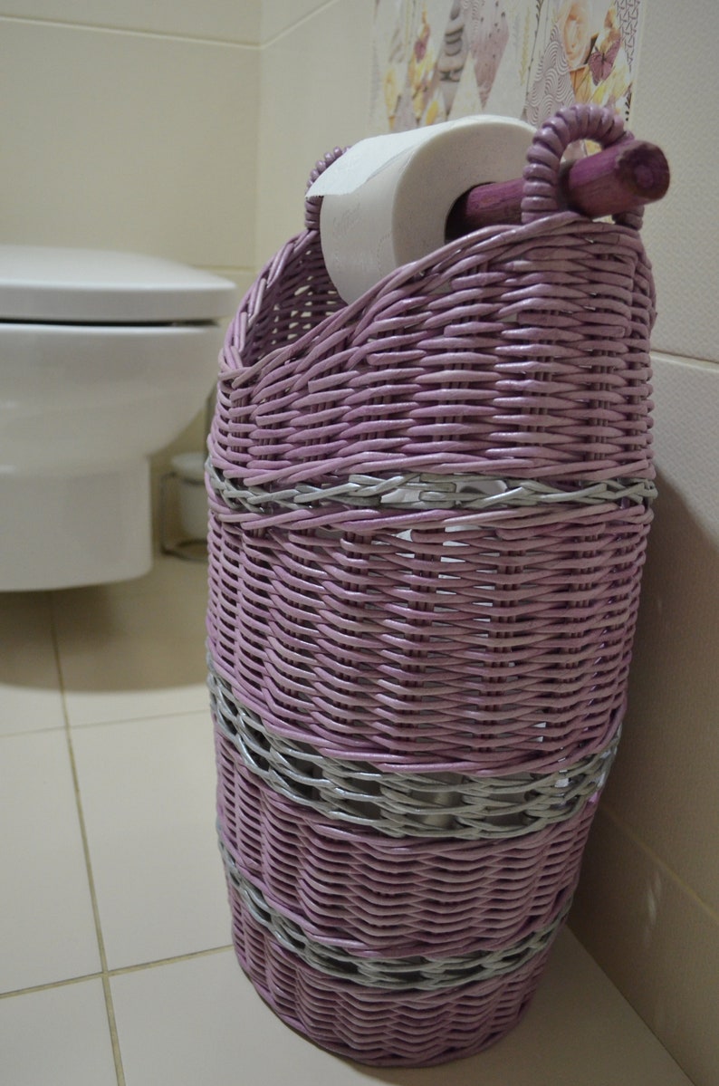 Almacenamiento Papel higiénico Cesta de papel repuesto Soporte | Etsy