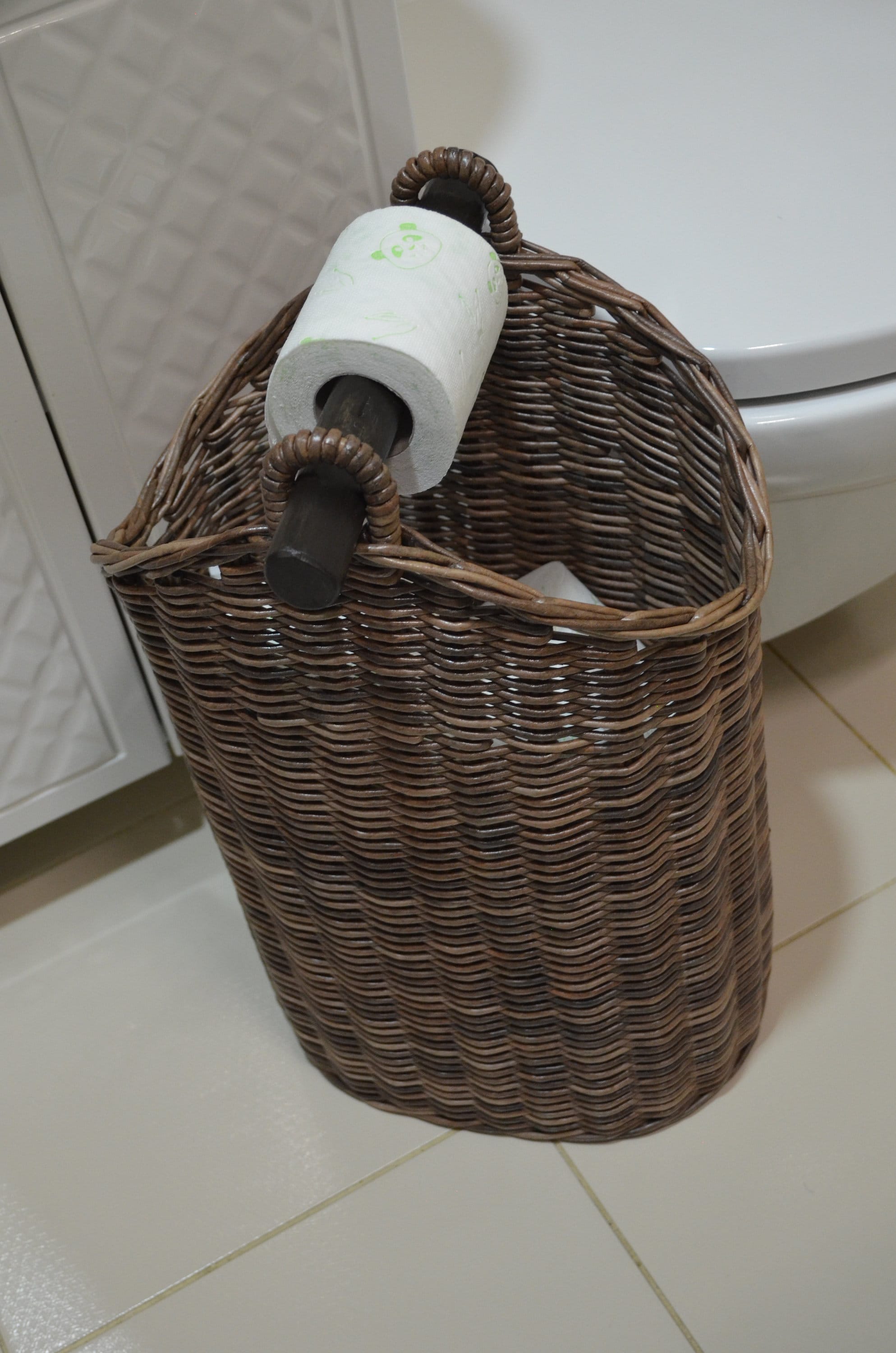 Toilet paper basket Spare Roll Holder Toilet Storage Toilet Etsy