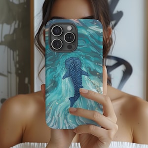 Walhai Handyhülle, Meer Liebhaber Geschenk, Nautik iPhone Hülle, Meerestiere Samsung Galaxie, Unterwassermeer Design, Sealife Google Pixel
