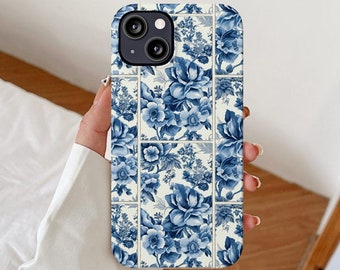 French Country Toile phone case French Provincial iphone cases blue toile chinoiserie chic tile cottage style french toile de jouy print