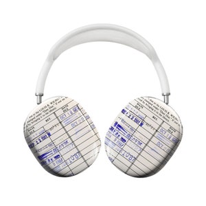 Carte de bibliothèque AirPod Max Case, date d'échéance housse Airpods Max, idée cadeau pour bibliothécaire, cadeaux sur le thème des livres, bibliothécaires livresques présents