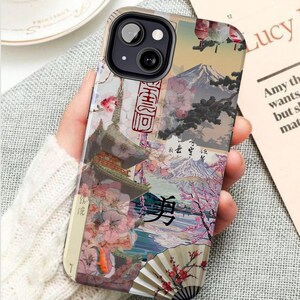 Japanese collage phone case
