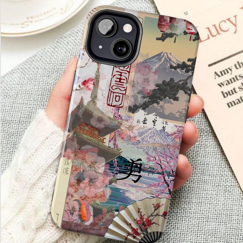 Japanese collage phone case