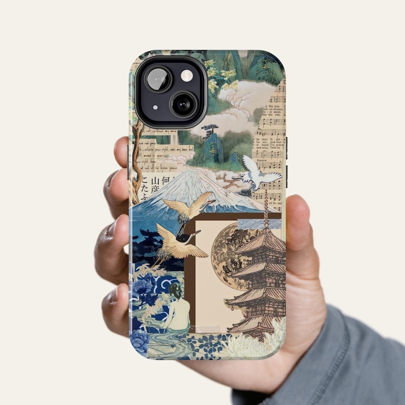 Japanese collage phone case