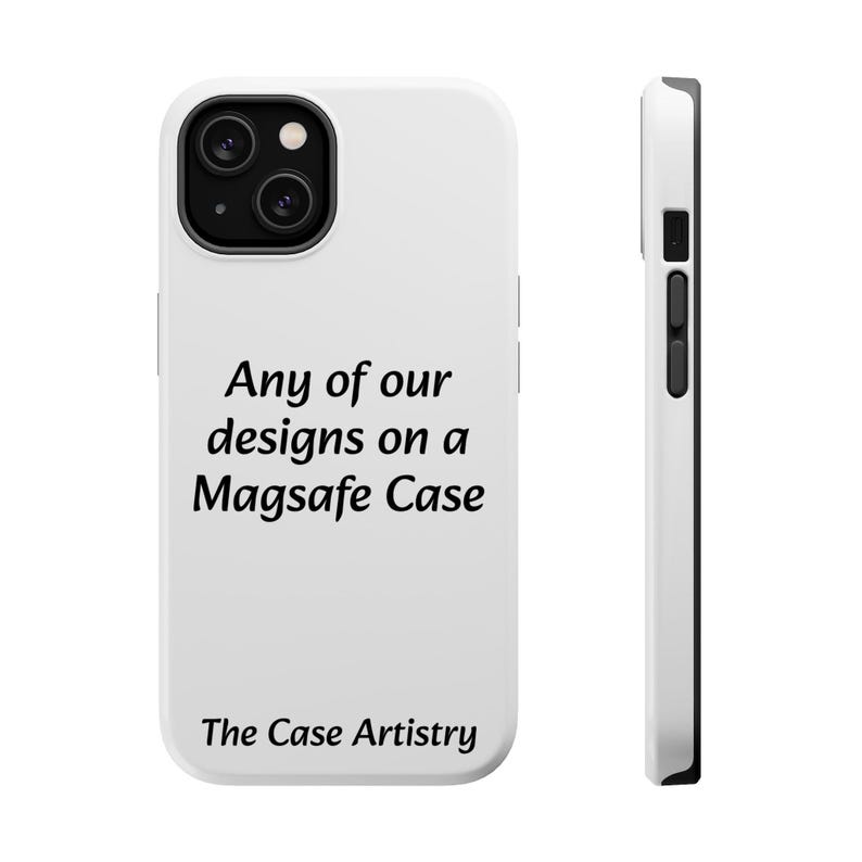 Atualize para uma capa MagSafe para o seu iPhone, compatível com acessórios MagSafe®, qualquer design, capas magnéticas resistentes, capa durável para iPhone, presente protetor imagem 6