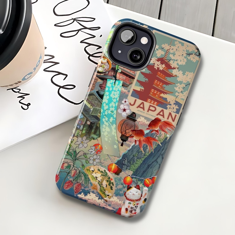 Japanese collage phone case