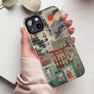 Japanese collage phone case