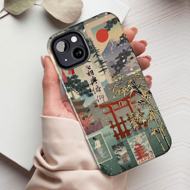 Japanese collage phone case