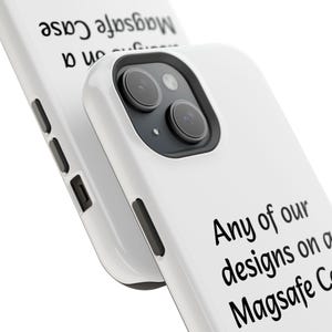 Atualize para uma capa MagSafe para o seu iPhone, compatível com acessórios MagSafe®, qualquer design, capas magnéticas resistentes, capa durável para iPhone, presente protetor imagem 4