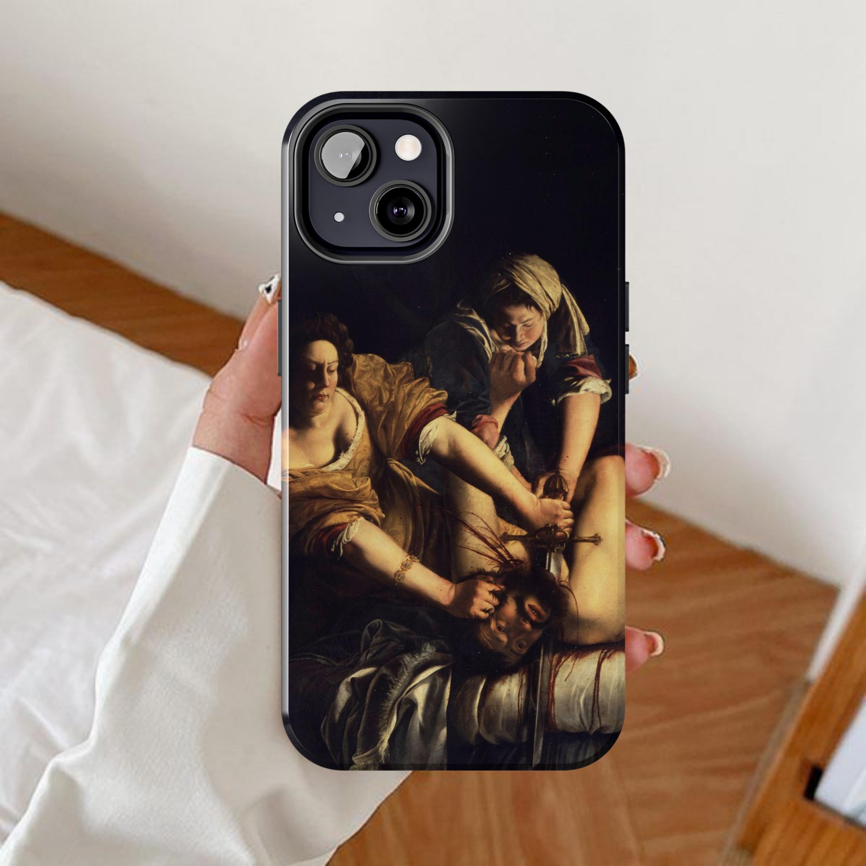 Artemisia Gentileschi phone case, Judith Slaying Holofernes iPhone cover, Beheading painting Samsung galaxy, Vintage famous artist, Feminist