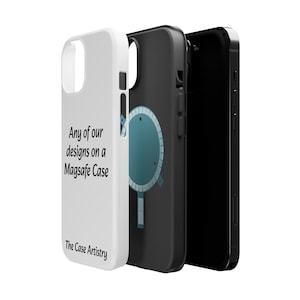 Atualize para uma capa MagSafe para o seu iPhone, compatível com acessórios MagSafe®, qualquer design, capas magnéticas resistentes, capa durável para iPhone, presente protetor imagem 2