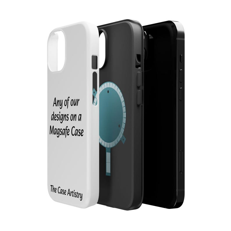 Atualize para uma capa MagSafe para o seu iPhone, compatível com acessórios MagSafe®, qualquer design, capas magnéticas resistentes, capa durável para iPhone, presente protetor imagem 2