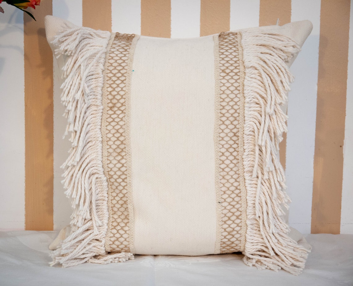 Cushion Cover Boho offwhite Etsy