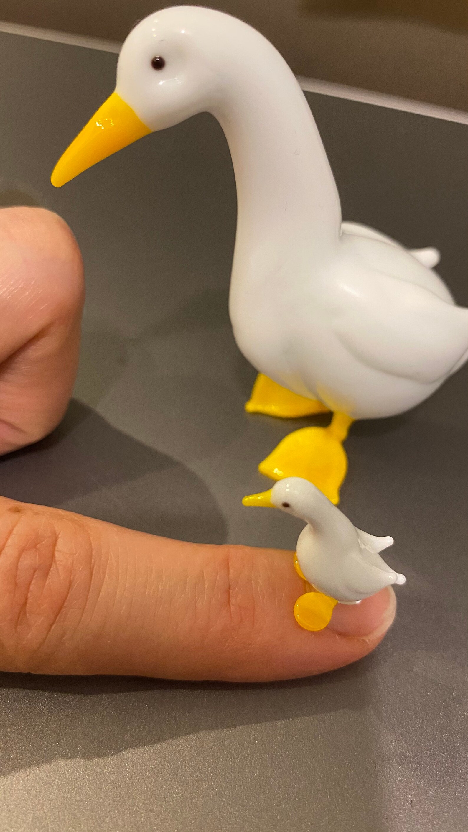 Handmade murano glass ducks 2 pcs Etsy