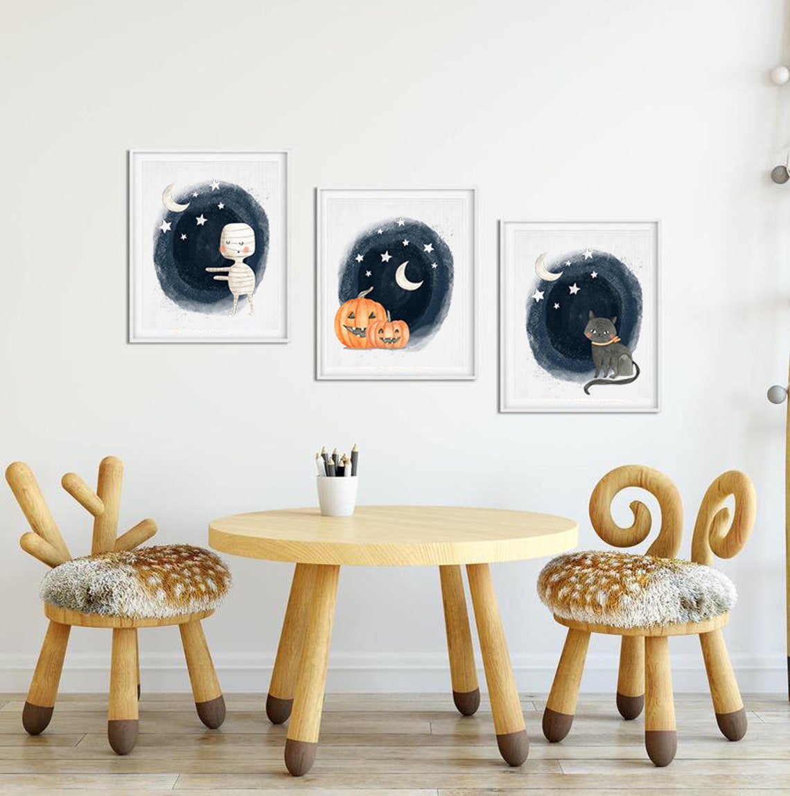 Nursery Decor Halloween Decor Baby Halloween Prints Etsy