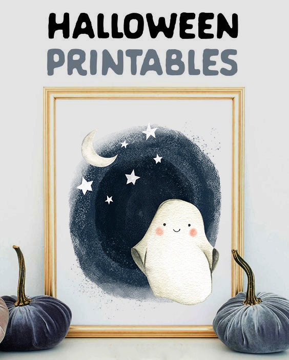 Nursery Decor Halloween Decor Baby Halloween Prints Etsy