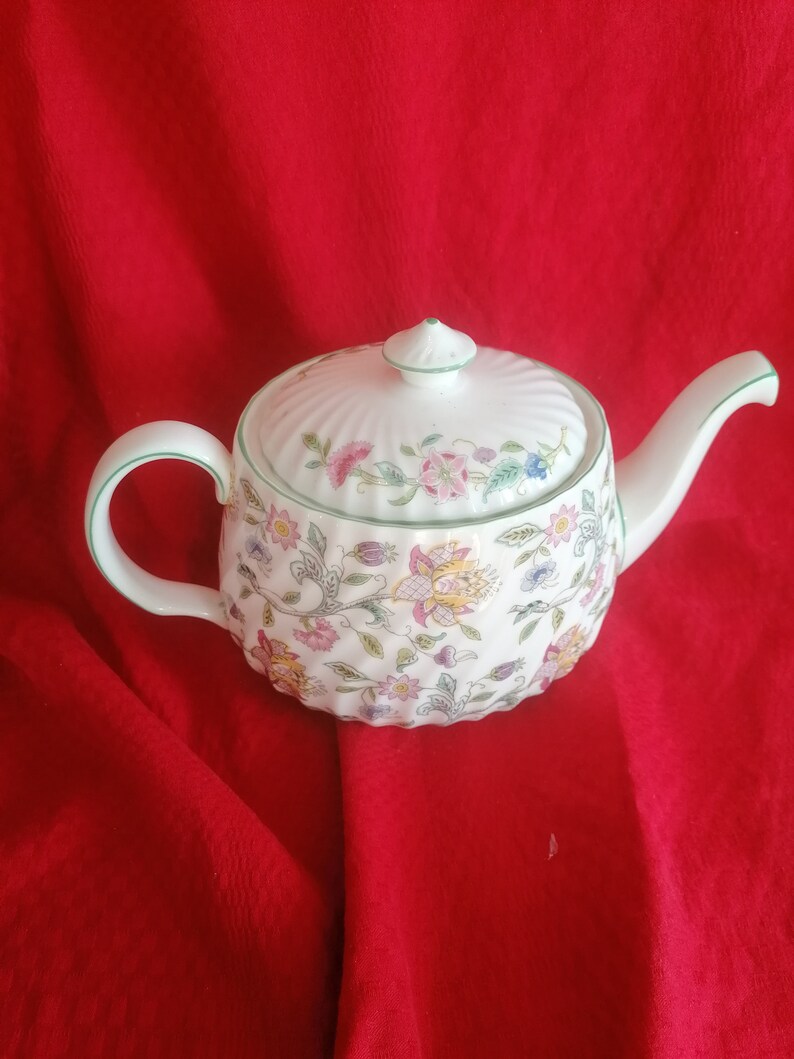 Minton Haddon Hall Full Size Teapot in Excellent First Quality Condition Free Delivery Etsy UK