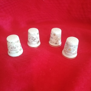 Royal Doulton Brambly Hedge Thimbles: Four Seasons, Jill Barklem 1982