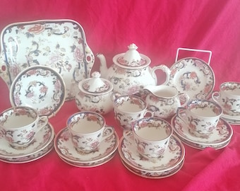 Masons Mandalay 22 piece tea service in excellent condition. Free USA & Canada delivery.