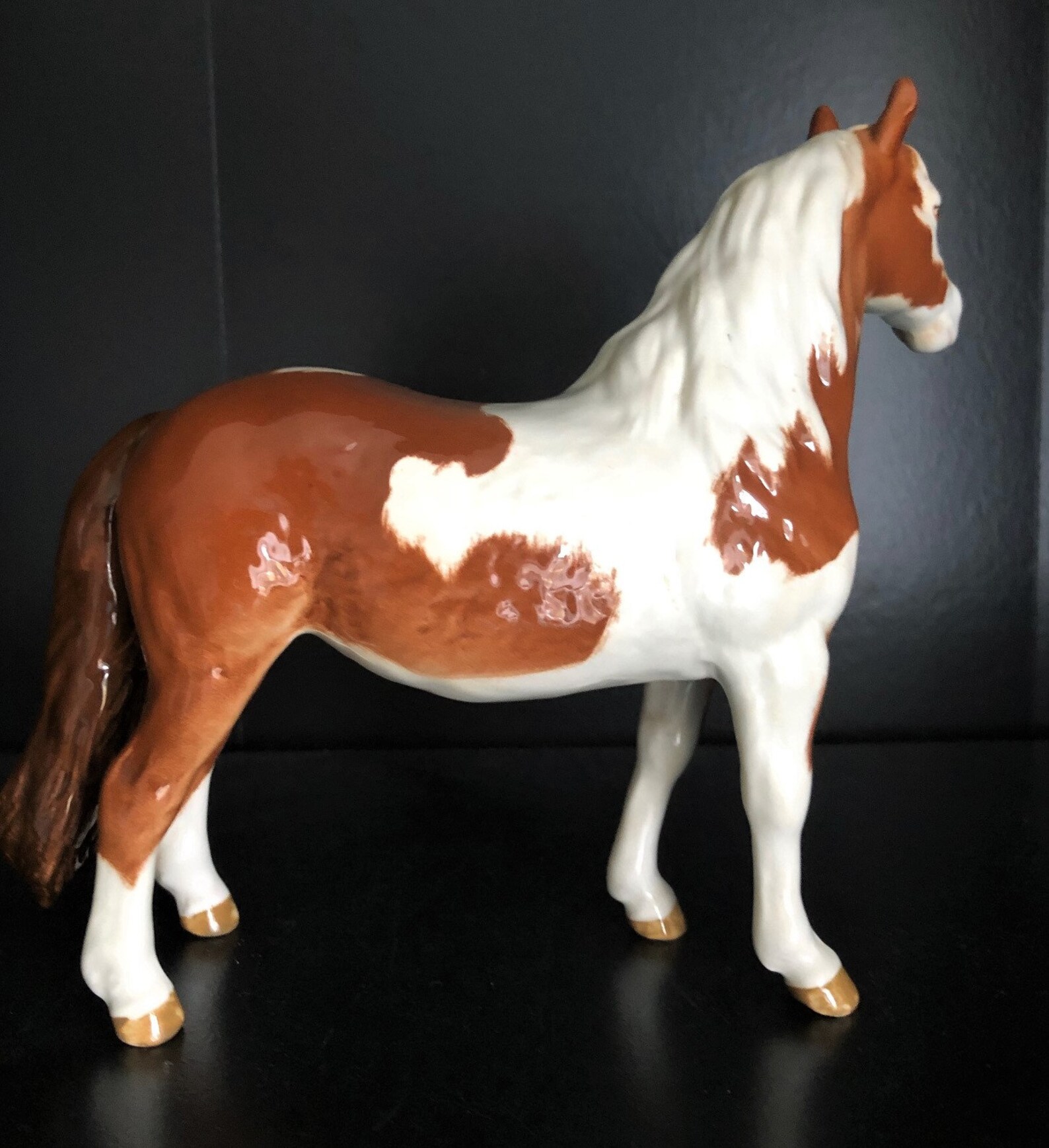 Vintage Beswick skewbald pony In excellent condition Gloss | Etsy