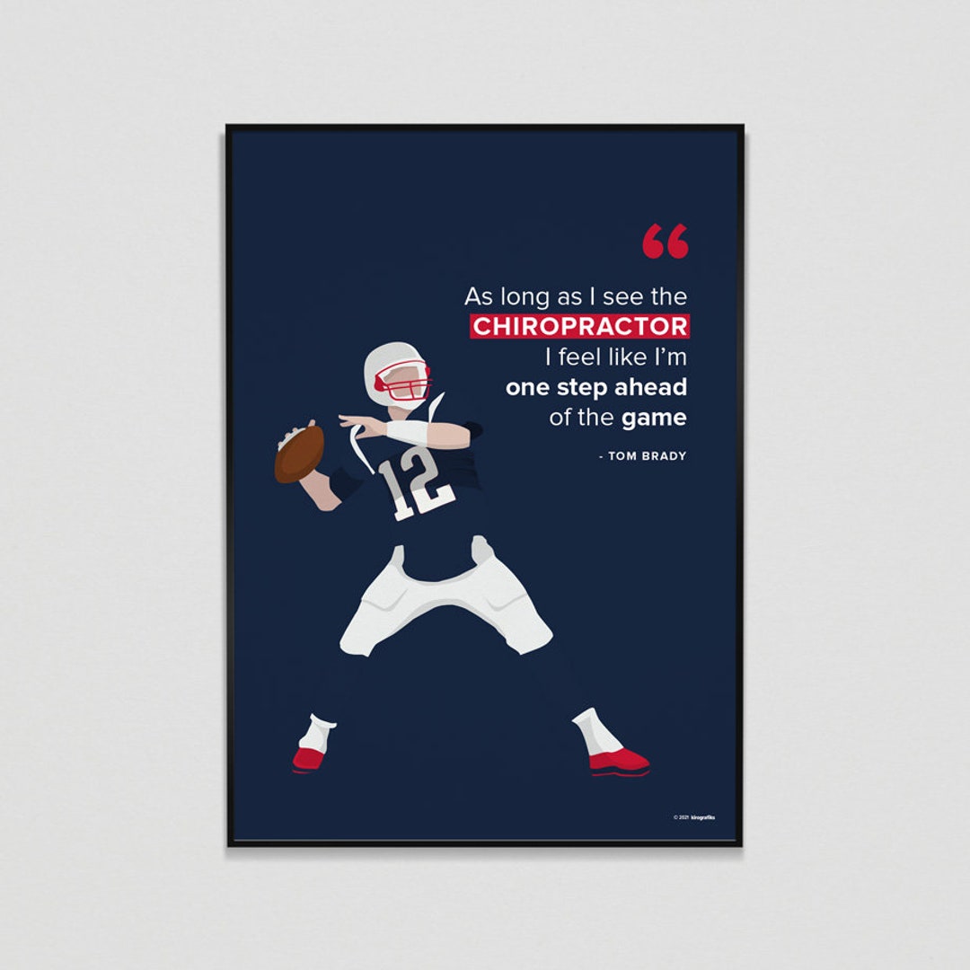 TOM BRADY on CHIROPRACTIC Etsy
