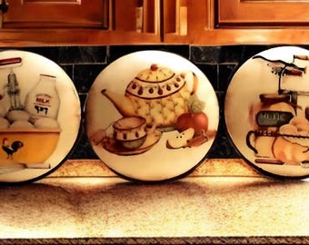 Country Kitchen Cabinet Knobs, Farmhouse Decor, Vintage-Inspired Drawer Handle, Customizable Knob Sets