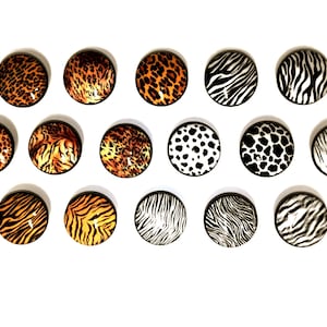 Customizable Knob & Pull Set - Safari Animal Print -Perfect for Kitchen Cabinet, Wardrobe Door, Dresser Drawer, Home Office Desk