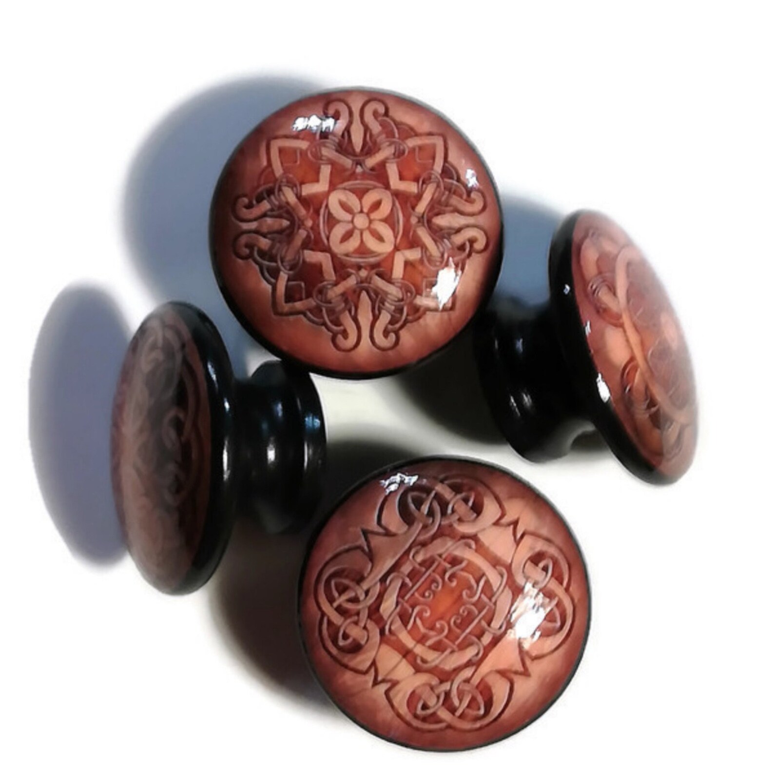 Celtic Knot Knob Set Kitchen Knob Irish Accent Knob Etsy