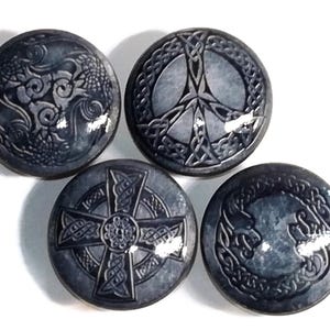 Celtic Symbol Cabinet Knob Sets: Handmade Drawer Knob, Charming Irish Accent Pull