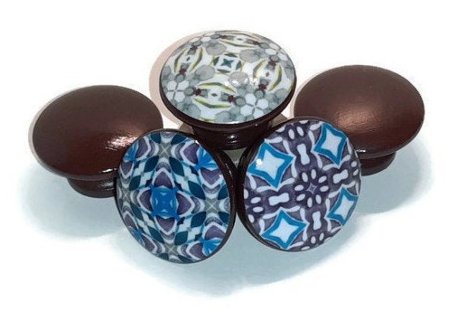 Sets of 2 or More Knobs / Mosaic Kaleidoscope Knob / Drawer Etsy