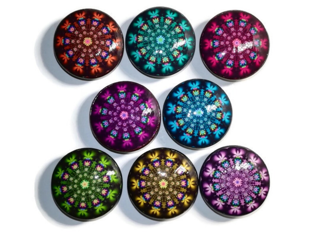 Kaleidoscope Knob Set, Desk Knob, Drawer Knob, Furniture Pull, Knob and