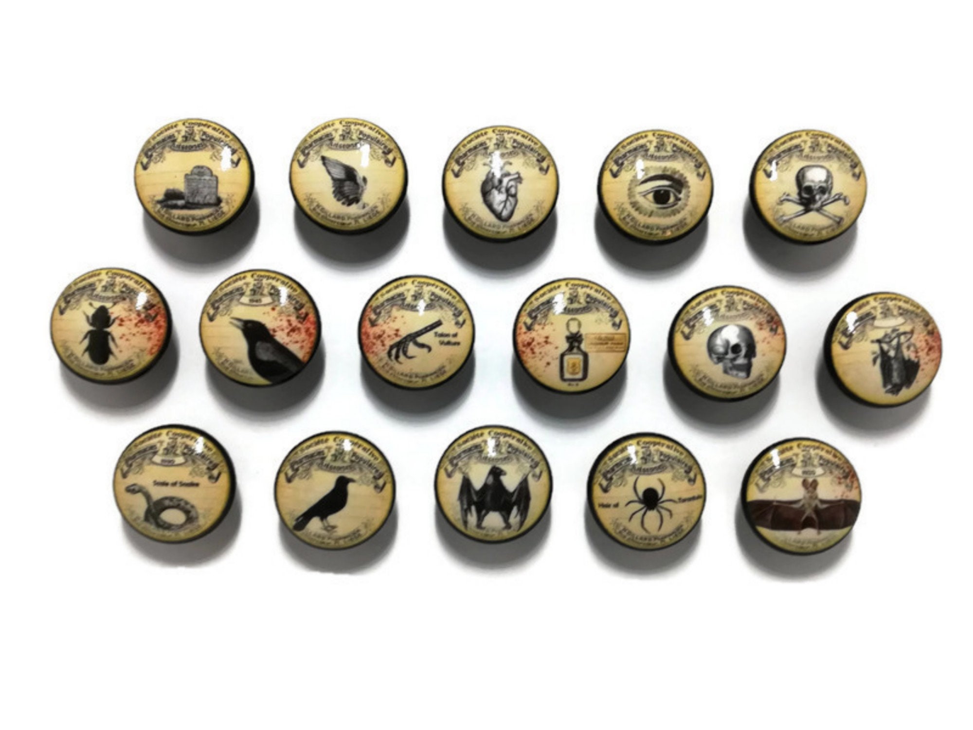 Vintage Apothecary Knob Set Knob Apothecary Knob Etsy