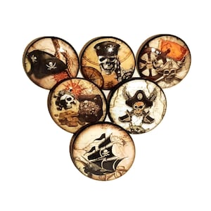Personalized Pirate Knob & Pull Set for Kitchen Cabinets, Doors and More, Beach House Decor - Great Gift for Sea Lover Enthusiasts