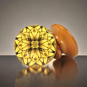 Chartreuse Cabinet Knobs, Kaleidoscope Drawer Pulls, Custom Knob Set for Kitchen, Bathroom & Bedroom Dressers