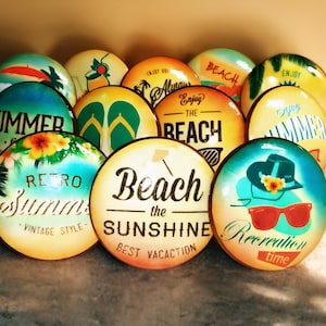 Beach Themed Knob & Pull Set for Kitchen Cabinets, Buffet Hutch, Dresser Drawer or Door Handle, Furniture Hardware - Ideal Beach House Gift