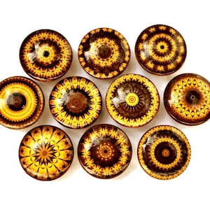Kaleidoscope Knob Set, Customizable Cabinet and Furniture Hardware,  Handmade Drawer Pulls