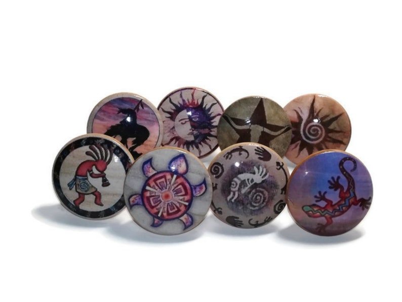 Southwest Design Knob Sets Desk Knob Knob and Pull Drawer Etsy