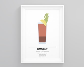 Bloody Mary Print Etsy