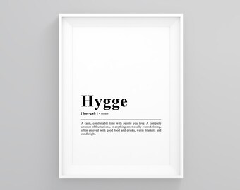 Hygge Poster Etsy