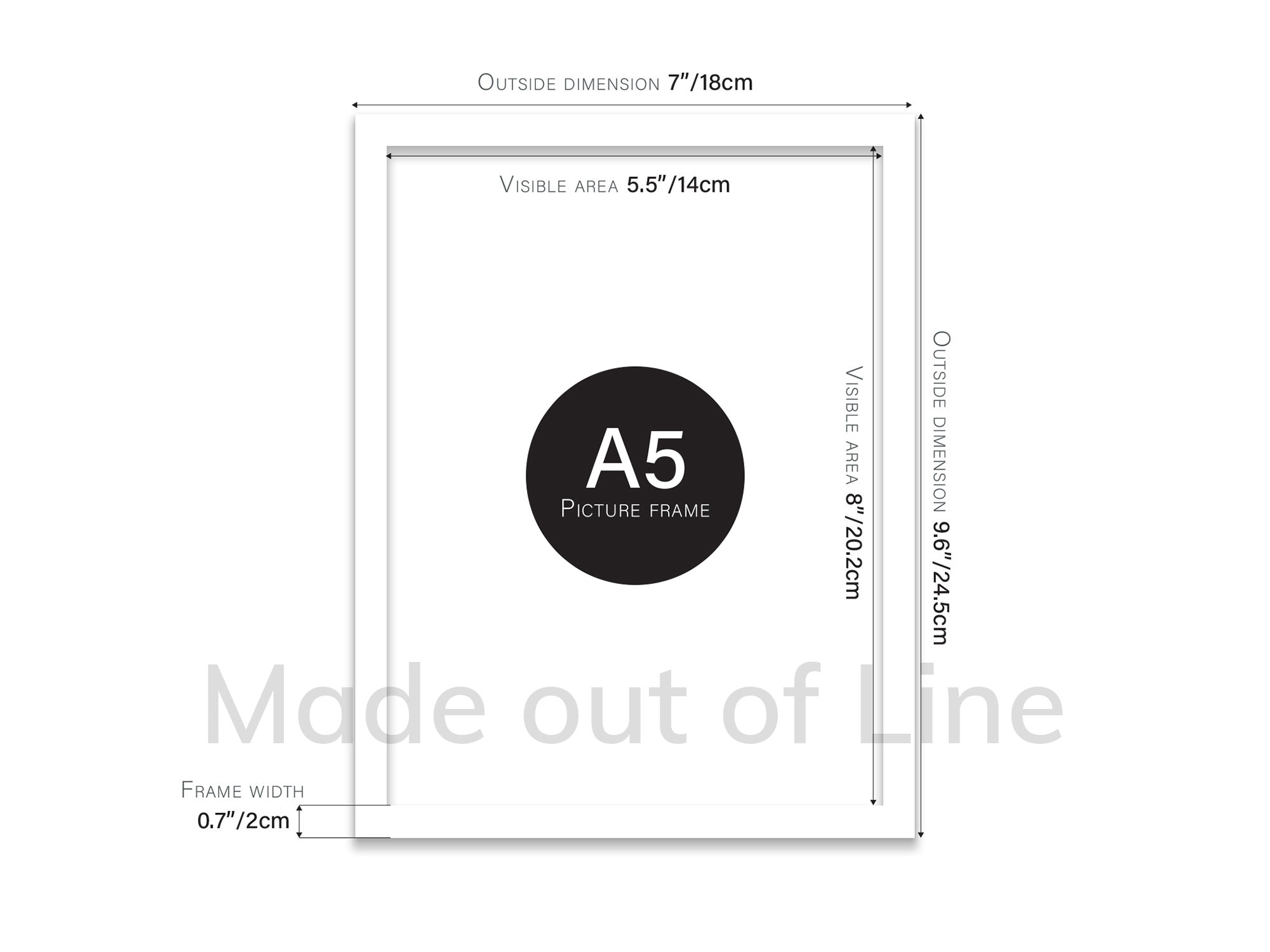A5 White Picture Frame Photo Frame White A5 Size A5 Poster Etsy UK