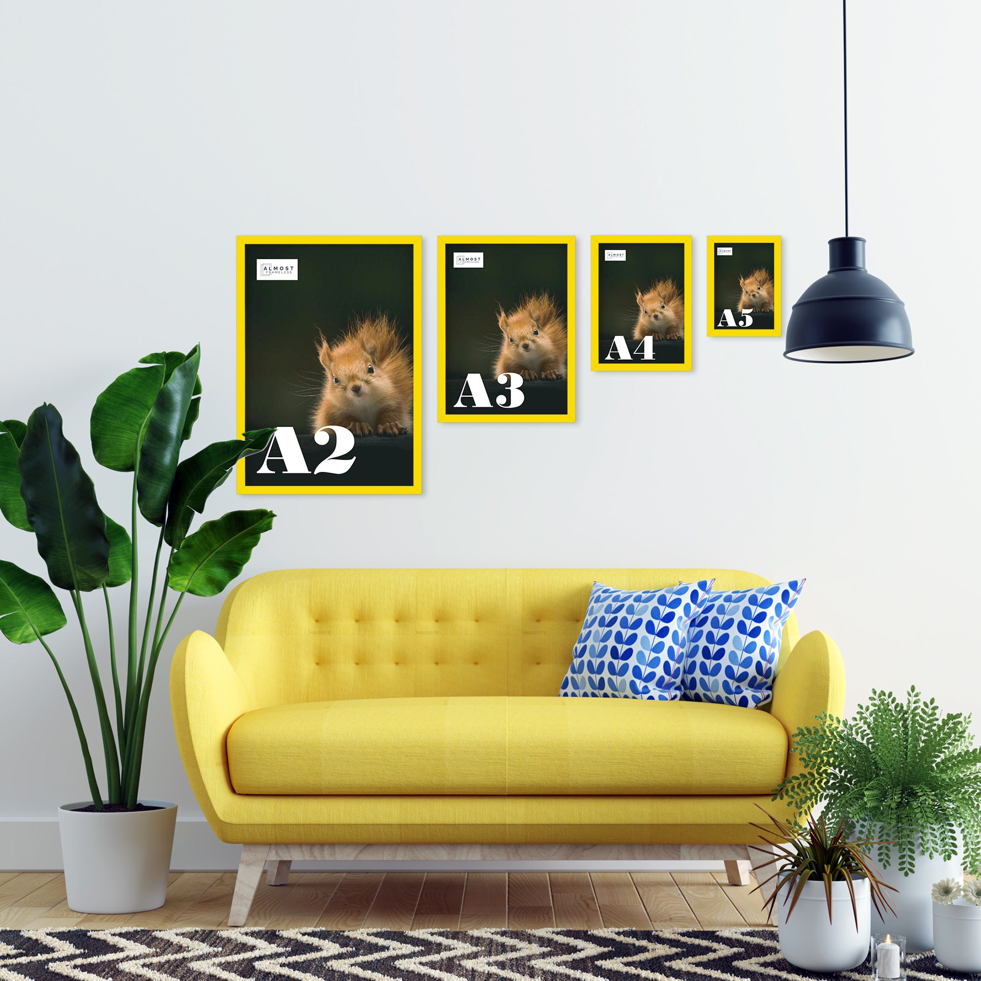 Yellow Picture Frame Yellow Photo Frame A2 A3 A4 A5 Etsy UK