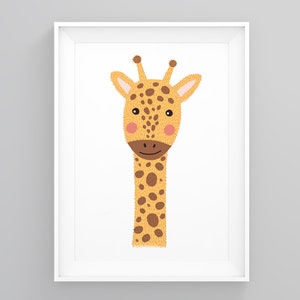 Safari Nursery Print, Giraffe Nursery Decor, Giraffes Poster, Childs Playroom Art, Safari Animals, Jungle Animal Posters, Wall Art